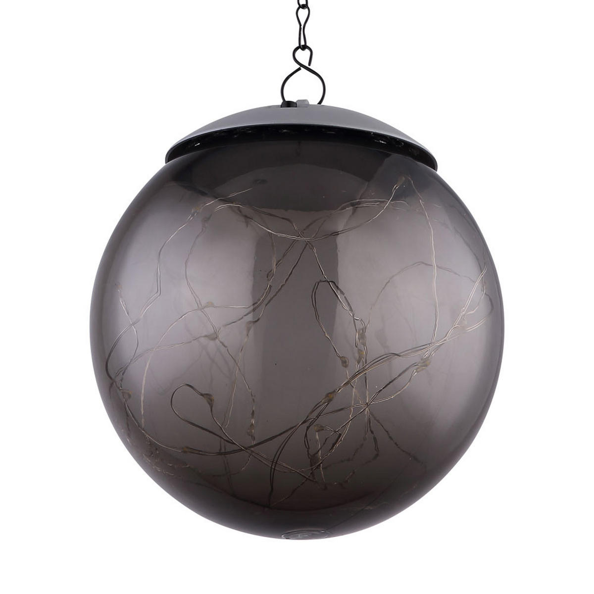 LED AUSSENLEUCHTE Rauch Grau 2er Set - Grau, Kunststoff (15/15/50cm) - Globo Lighting