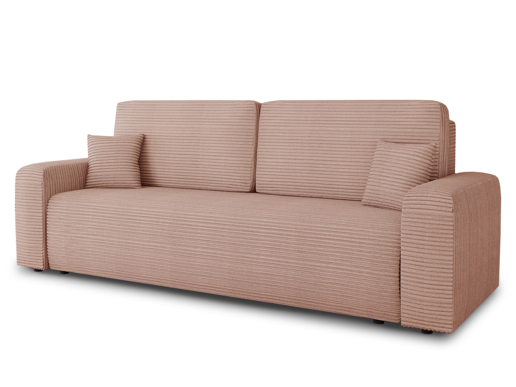 SCHLAFSOFA Spark - Schwarz/Rosa, Holz/Kunststoff (236/90/95cm) - Sofnet