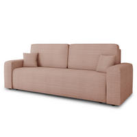 SCHLAFSOFA Spark - Schwarz/Rosa, Holz/Kunststoff (236/90/95cm) - Sofnet
