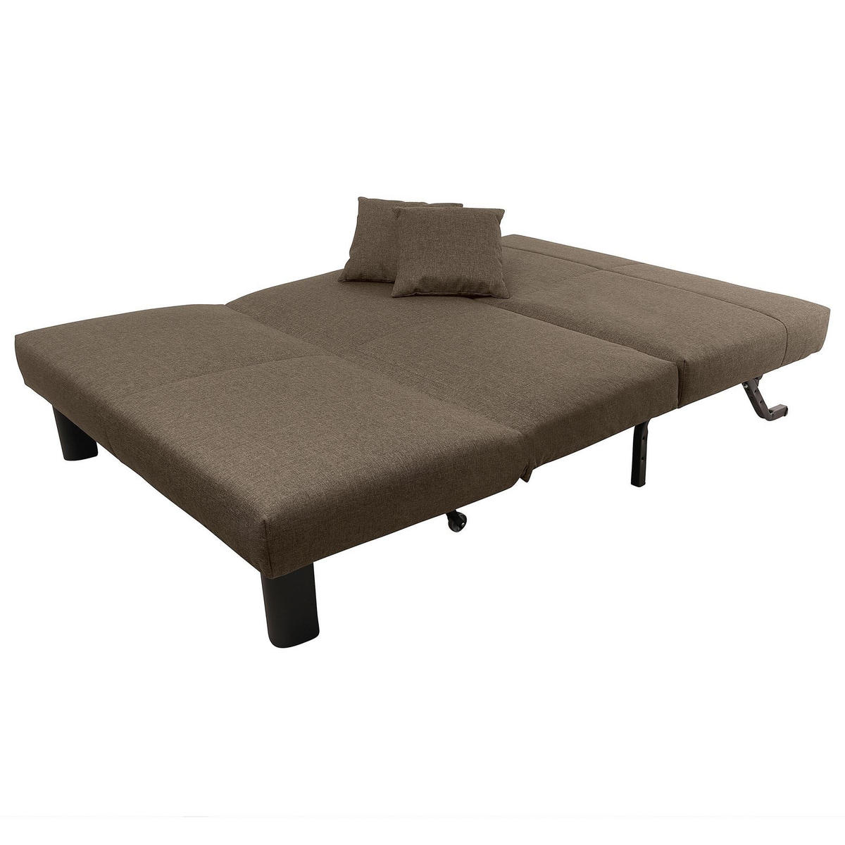 FALTSOFA Kalomira Bezug Flachgewebe Metall schwarz / sahara - Sahara, Kunststoff (145/84/100cm) - 58aufmkessel