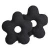 DEKOKISSEN 2er-Set Schwarz 40/40 cm Camponula - Schwarz, Kunststoff (40/40cm) - Beliani