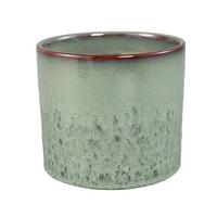 TOPF Suzann Grün 17/17/15.5cm - Grün, Keramik (15.5cm) - PTMD Collection