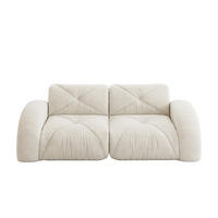2-SITZER SOFA Chenille Weiß - Weiß, Textil (204/76/95cm) - WISHDOR