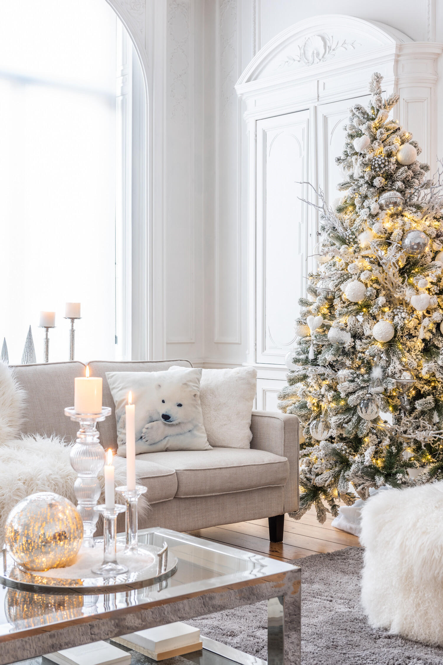 KISSEN CUTIE - Plüsch - Weiß - Weiß, Textil (45/45cm) - J-Line