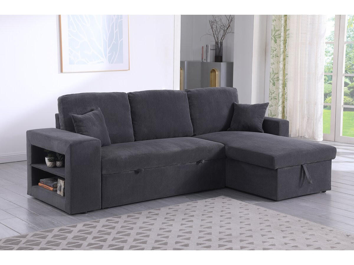 ECKSOFA axel Grau - Grau, Textil (146/233cm) - Habitat Garten