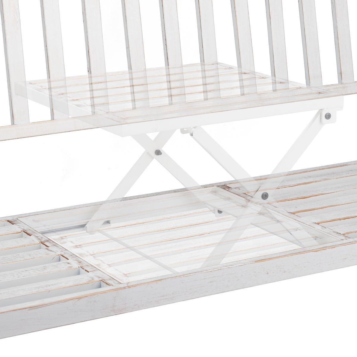 GARTENBANK - Multicolor, Metall (150/89/58.5cm) - Relaxdays