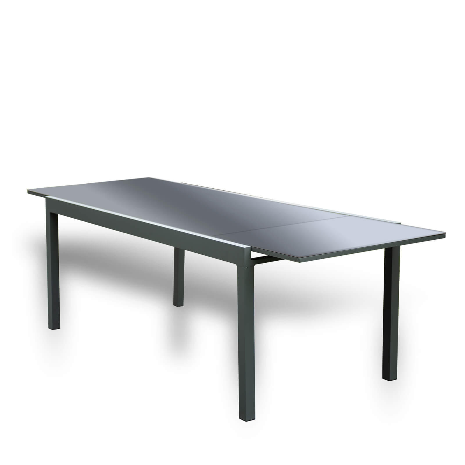GARTENTISCH SOL - Anthrazit, Glas/Metall (70/180/240cm) - Home Deluxe