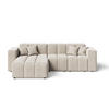ECKSOFA Loopo Beige Links - Beige, Holz/Textil (265/180cm) - Graingold