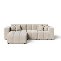 ECKSOFA Loopo Beige Links - Beige, Holz/Textil (265/180cm) - Graingold