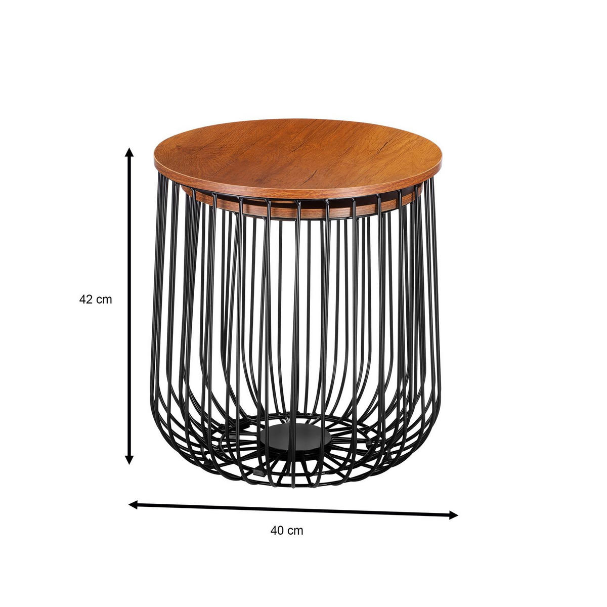 COUCHTISCH ERRANO - Wildeiche, Holzwerkstoff (37/37/42cm) - CARO-Möbel