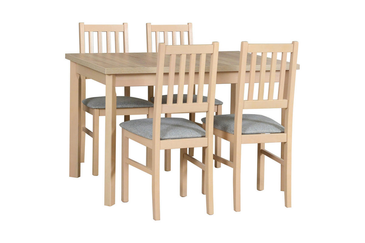 STUHL Bos 1 (2er Set) - Fango/Sonoma Eiche, Holz (43/94/40cm) - Leaf Design