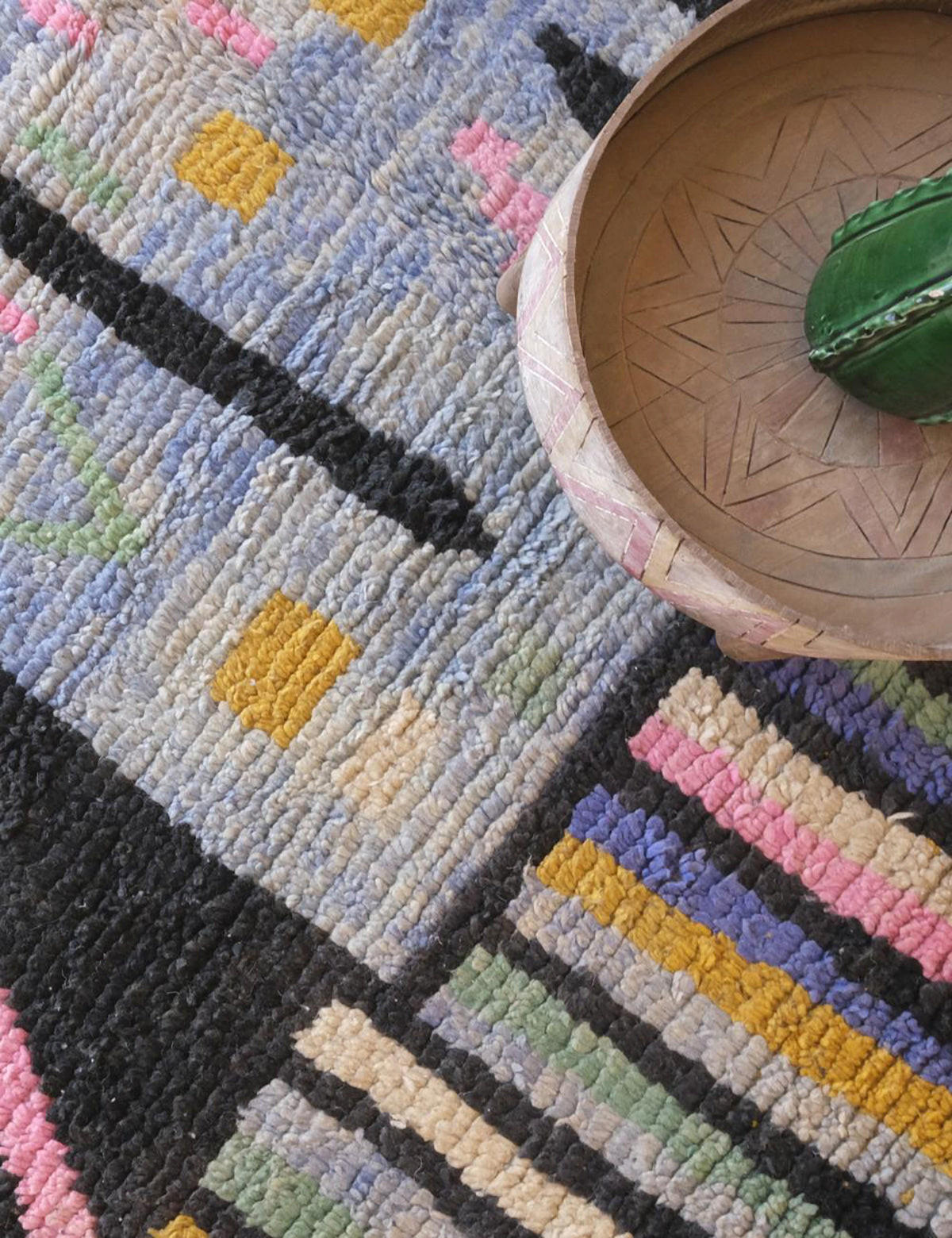 BERBERTEPPICH aus reiner Wolle 202x 307 cm - Multicolor, Naturmaterialien (202/307cm) - AFK Living