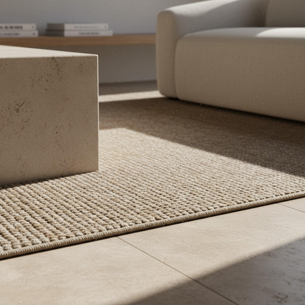 Thumbnail - Kadima Design Teppich, Beige, Textil, Uni, Rechteckig, 140x200 cm, pflegeleicht, Teppiche & Böden, Teppiche, Flachgewebe...