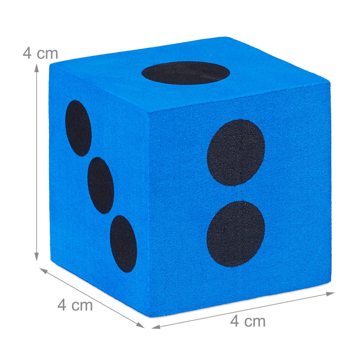 48xFLÜSTERWÜRFEL - Multicolor, Textil (4/4cm) - Relaxdays