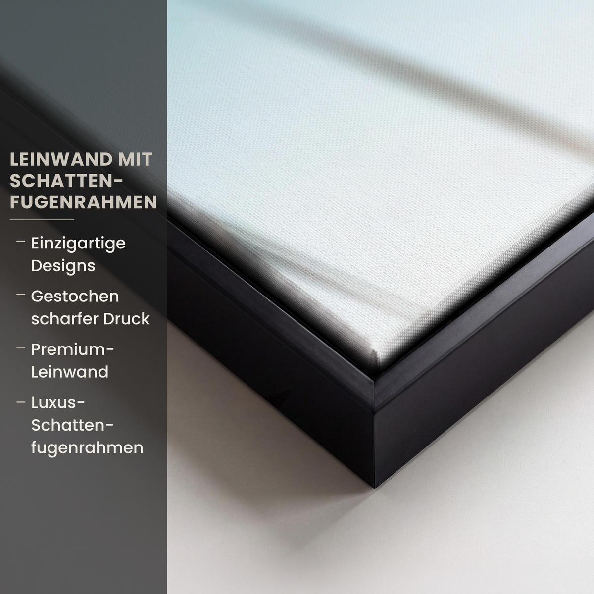 LEINWAND Bilder mit Rahmen - Ziergras - Wind - Hellbraun - 60x90 - Hellblau, Textil (60/90cm) - MuchoWow