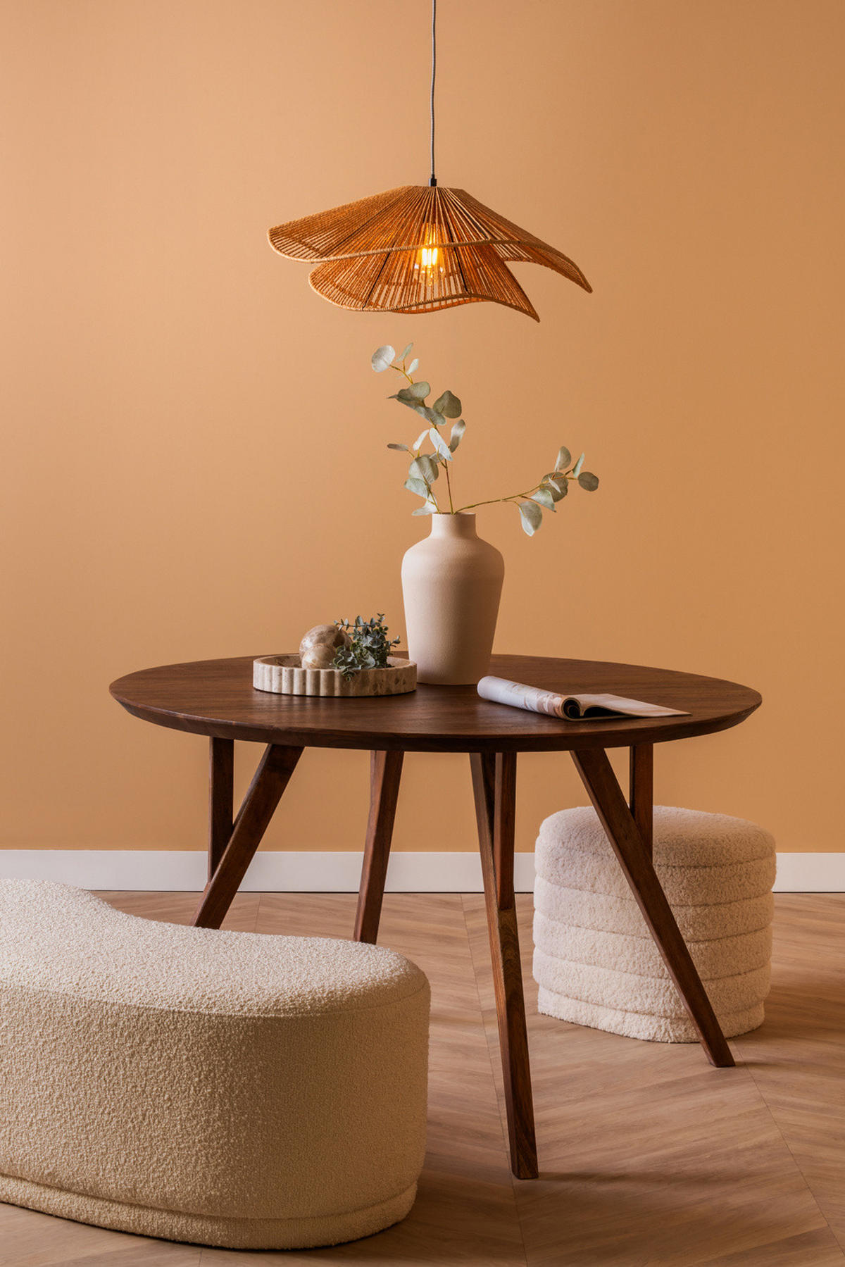 HÄNGELAMPE Sombrera Ø 60 cm - Naturfarben, Papier (60/60/22.5cm) - Leitmotiv