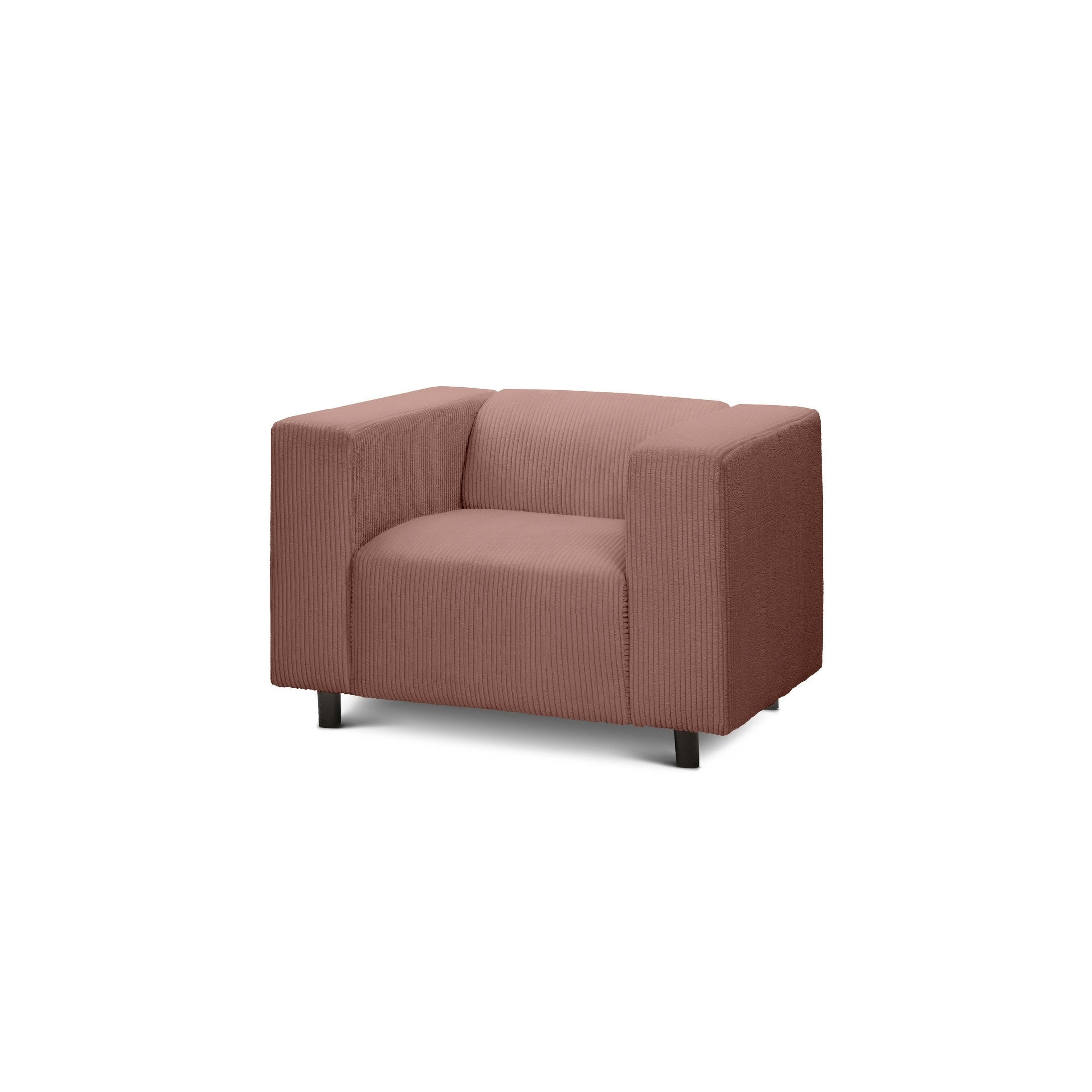 SESSEL July Terracotta 95 × 80 × 57 cm - Terracotta, Textil (95/57/80cm) - Pillovely