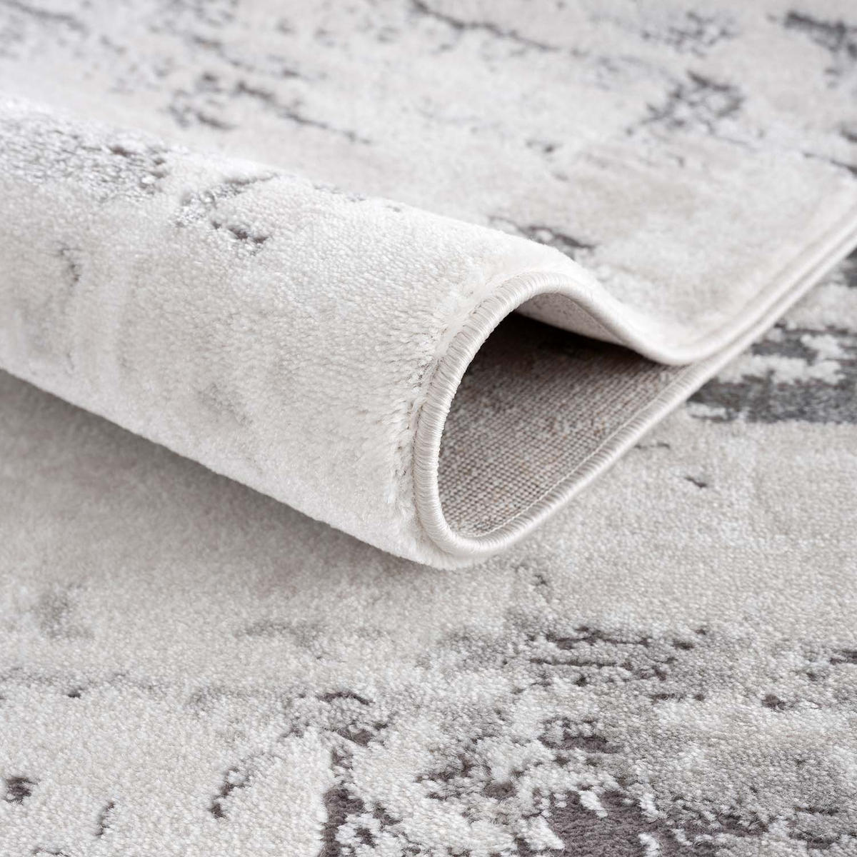 KURZFLOR-TEPPICH Chic 175 Grau 80x300 cm - Grau, Textil (80/300cm) - carpet city