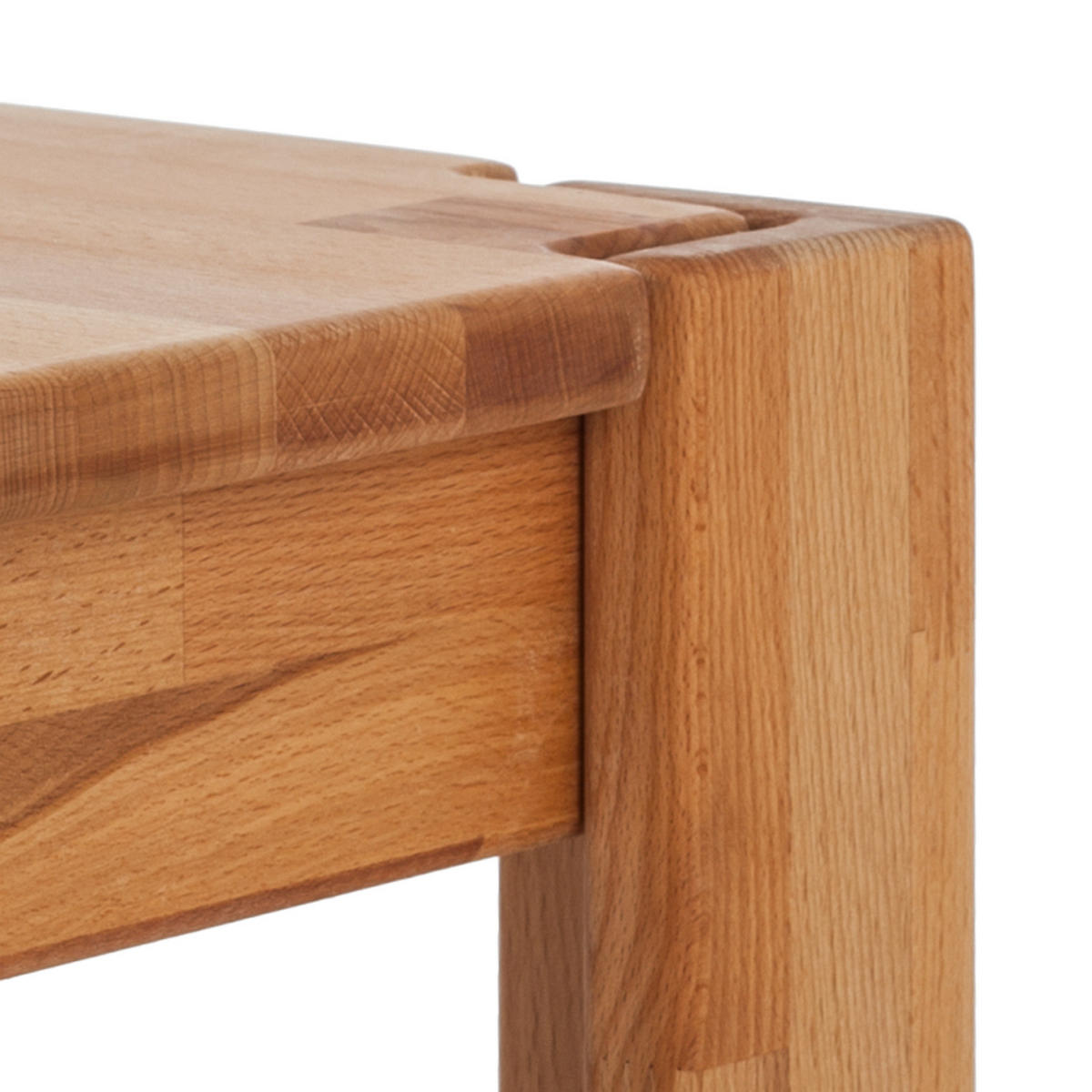 SITZBANK - Kernbuche massiv - Kernbuche, Holz (160/45/33cm) - home24
