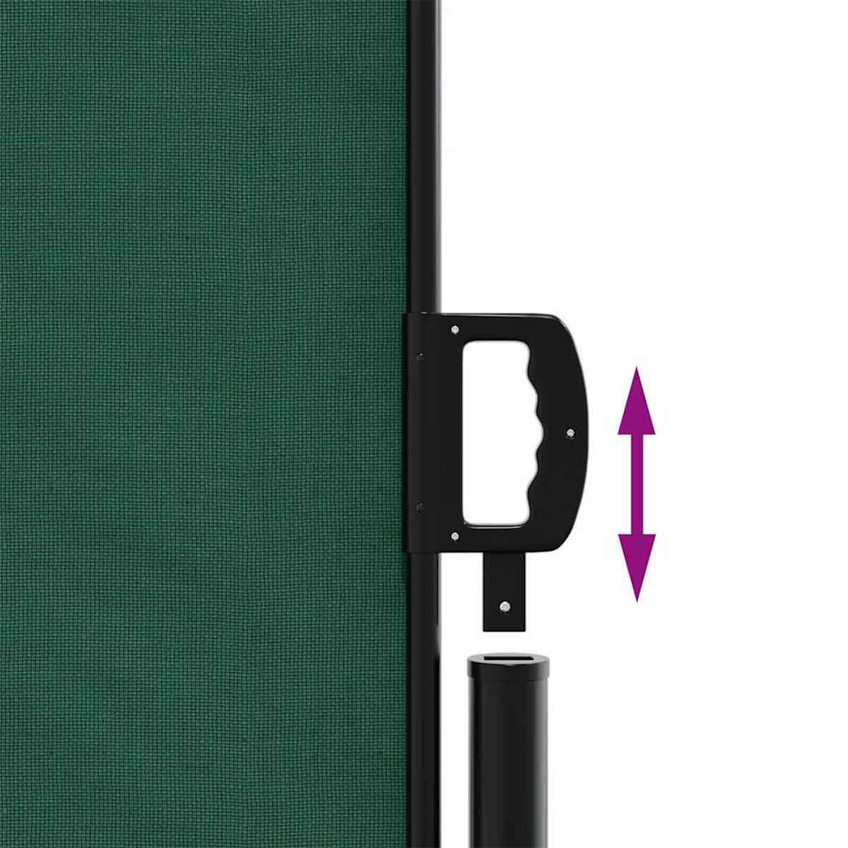 SEITENMARKISE Ausziehbar Dunkelgrün 100/300 Cm - Grün, Textil (100/300cm) - vidaXL