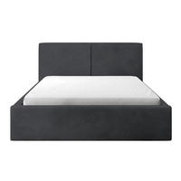 POLSTERBETT Farese Dunkelgrau Cordbezug 160 cm - Dunkelgrau, Textil (160/200cm) - Selsey