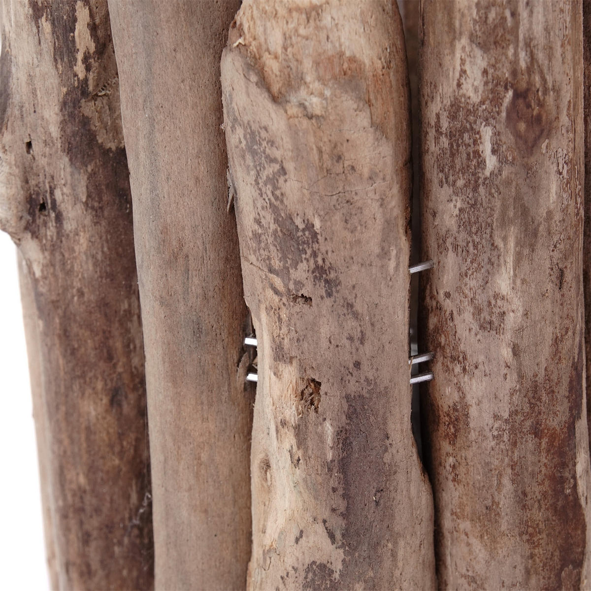 VASE Mira 22x11 cm, Treibholz, Glas naturfarben - Naturfarben, Holz (22cm) - DESIGN DELIGHTS