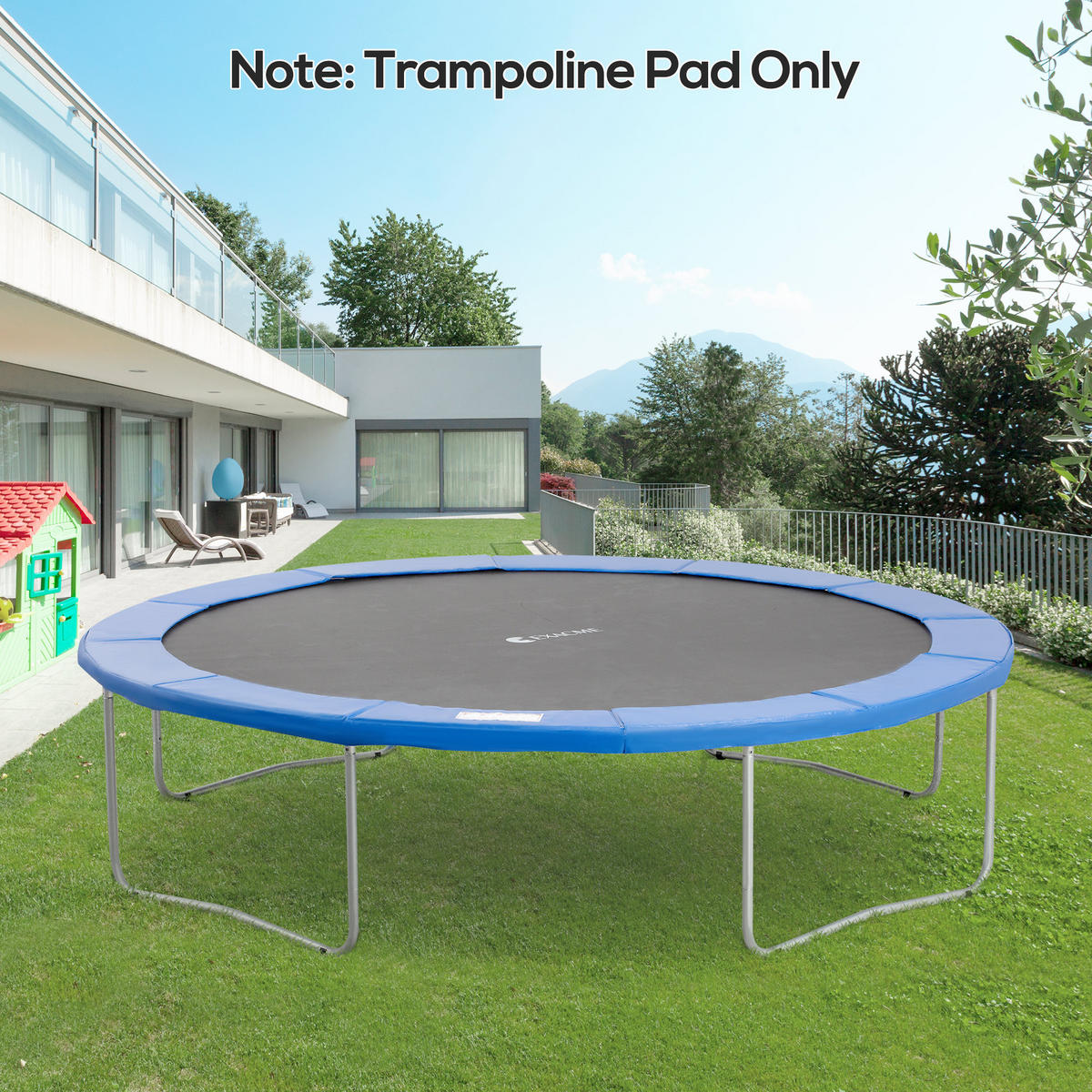RANDABDECKUNG, PVC, Blau, Ø366 cm - Blau, Kunststoff (366/366cm) - HOMCOM