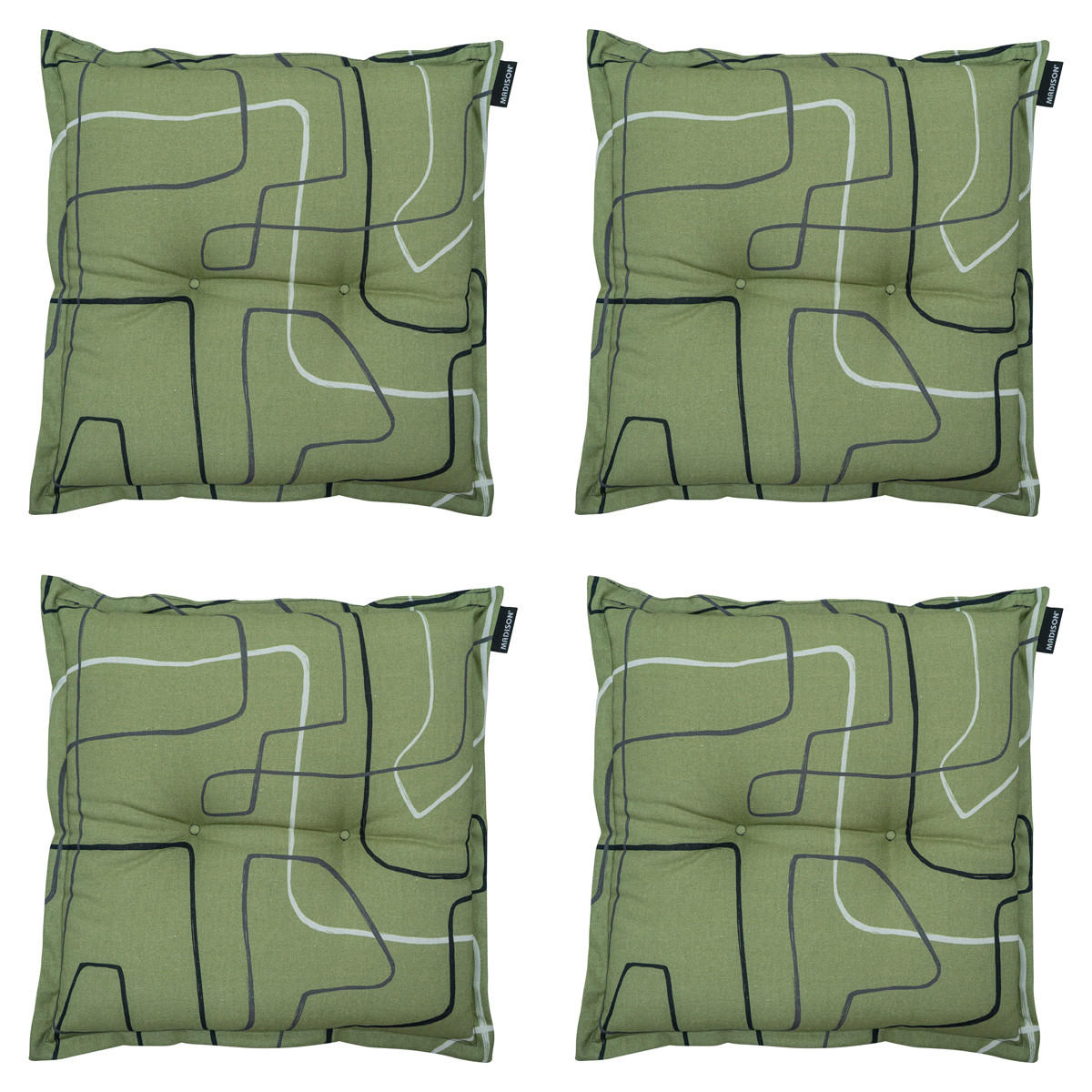 SITZKISSEN Joah 50/50 cm 4er-Set - Hellgrün, Textil (50/5/50cm) - Madison