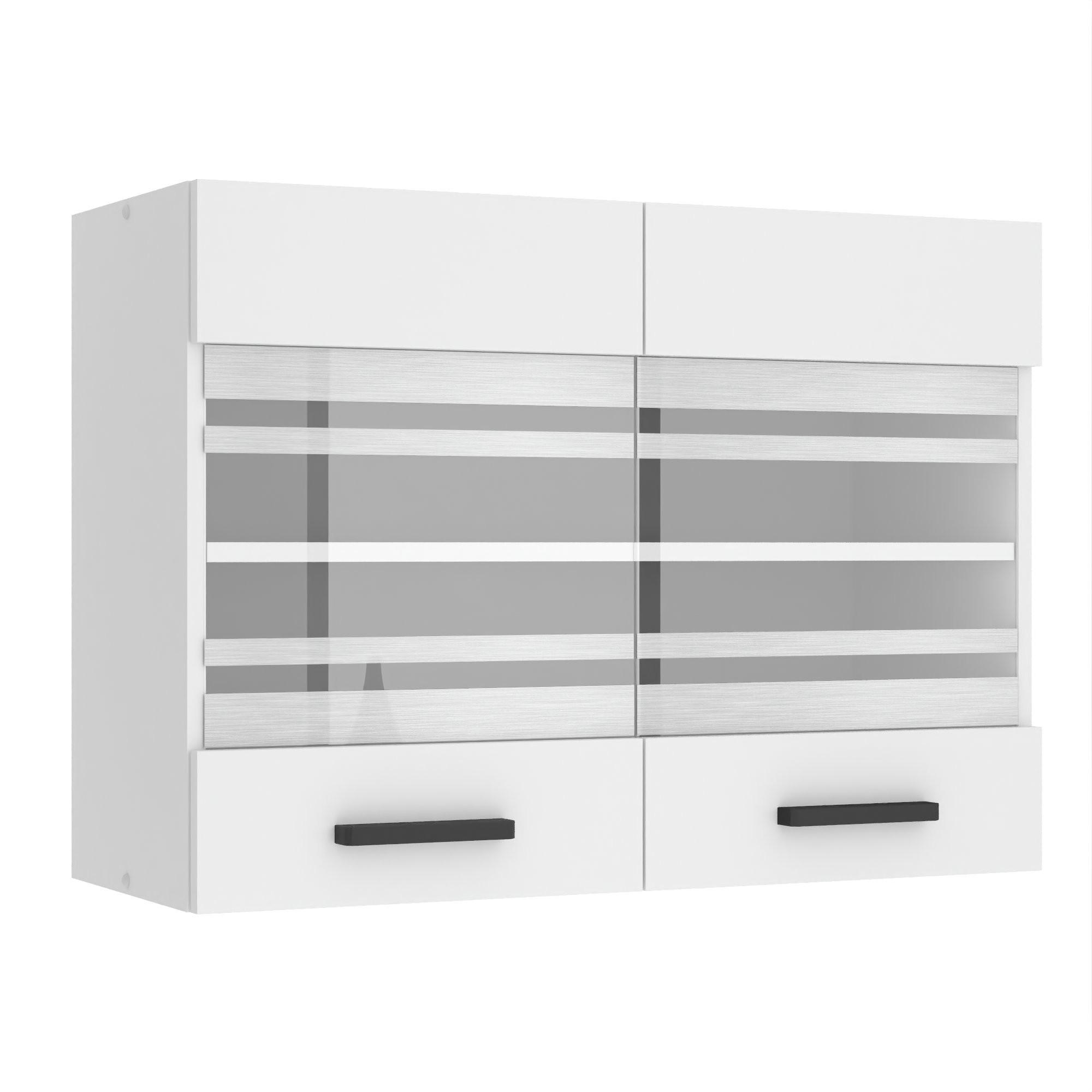 HÄNGESCHRANK SGW 80 cm, mit 2 Türen, Weiß matt - Weiß, Holz (80/58/29.6cm) - B BELINI GROUP