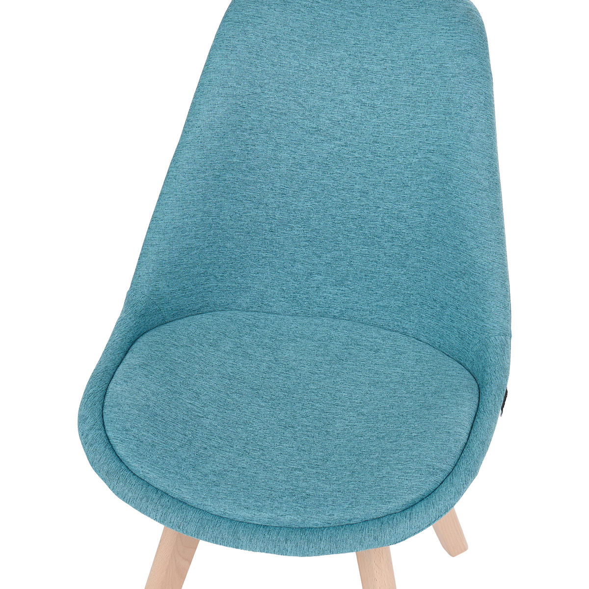 ÉTKEZŐSZÉK 2 darabos Szett Kárpit Szürke Dakota - kék/szürke, textil/fa (47/84/43cm) - Beliani