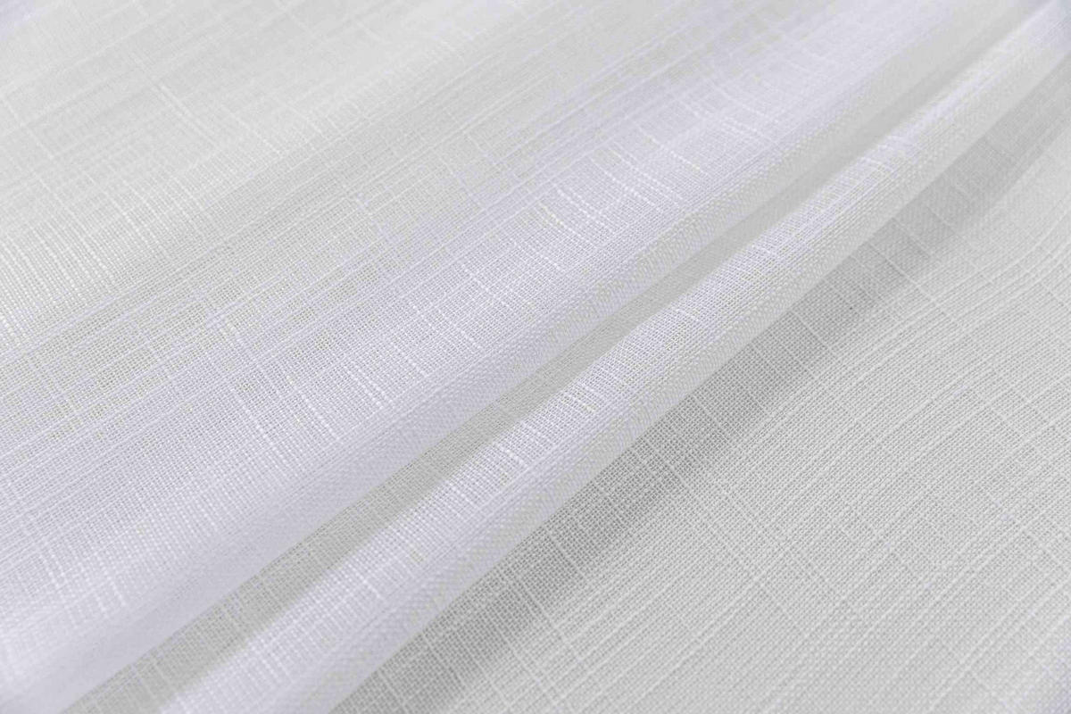 GARDINE SEOUL HxB 245x140 cm Weiß - Weiß, Textil (140/245cm) - Gardinenbox