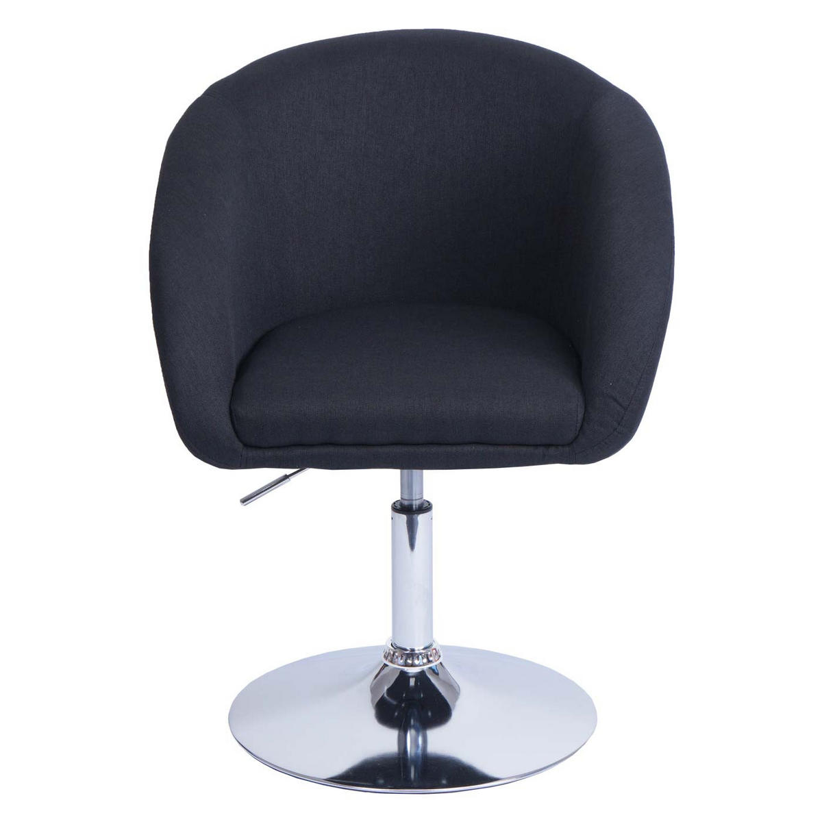 JEDÁLENSKÁ stolička antracitová, sada 6 ks - antracitová, textil (59/90/60cm) - MCW