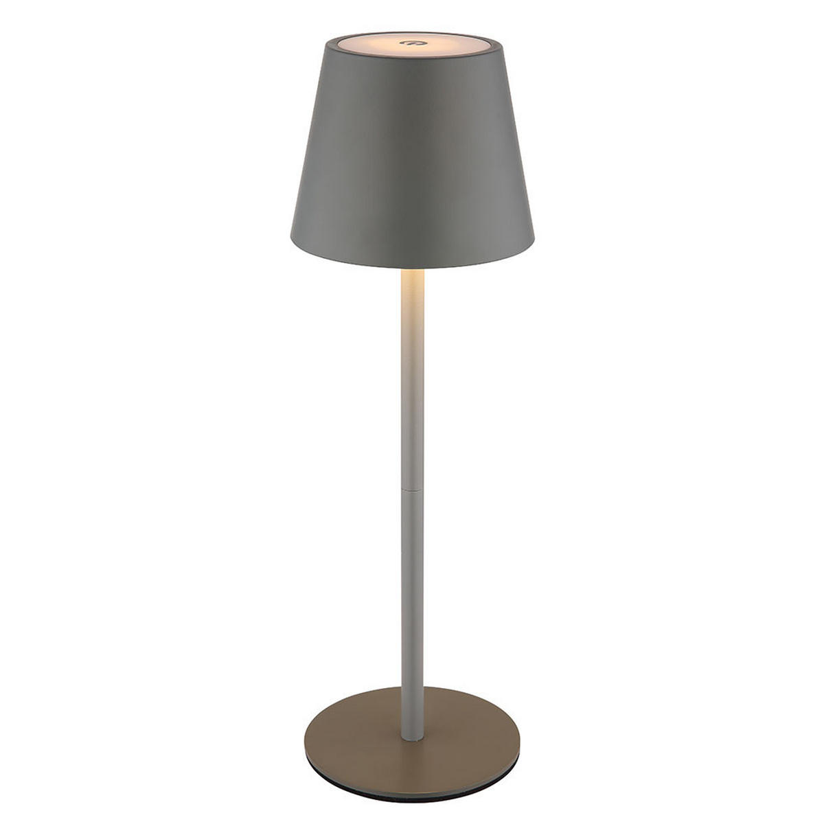LED Tischleuchte VANNIE I Grau 2er Set - Grau, Metall (11.5/11.5/36cm) - Globo Lighting