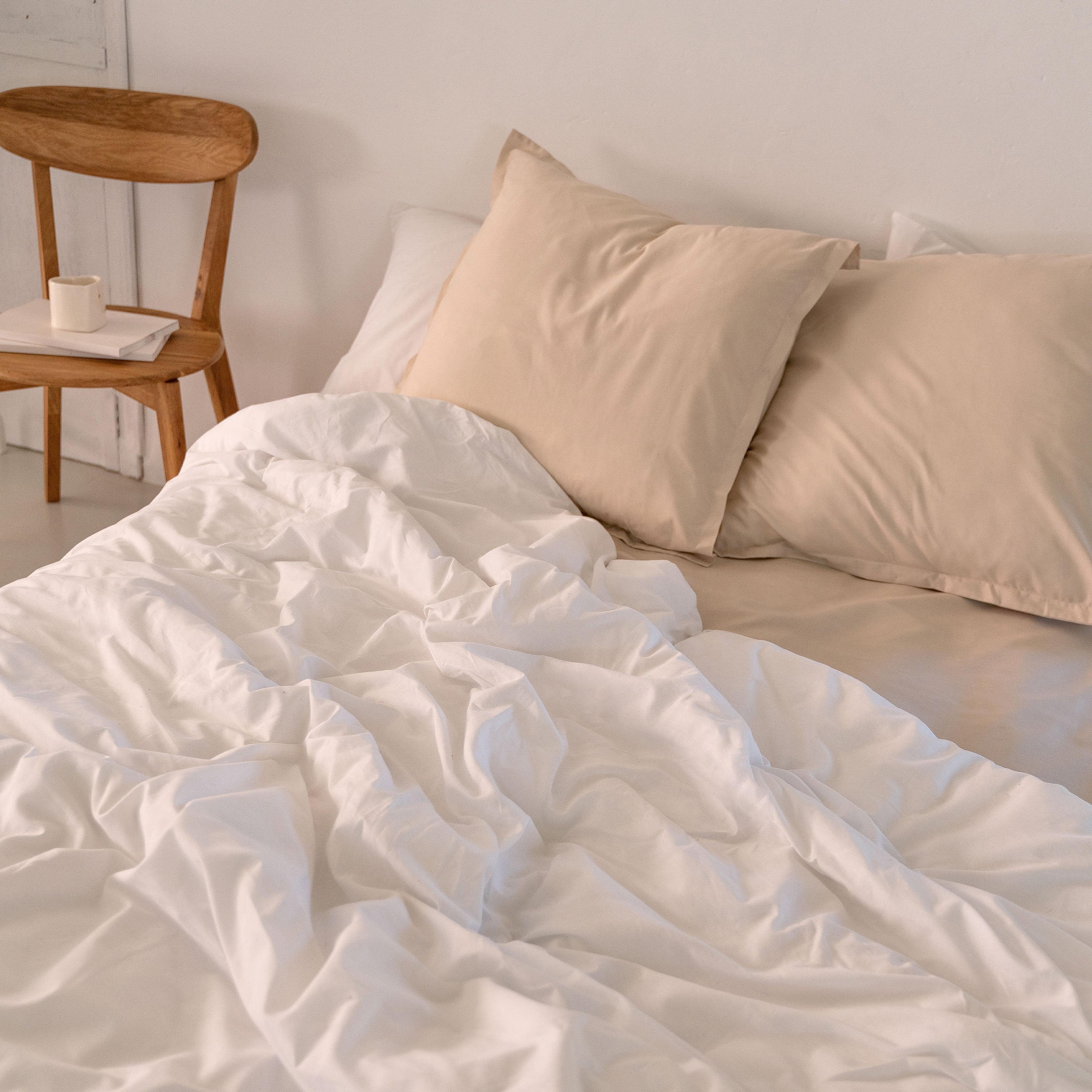 BETTBEZUG basic 135/140x200 cm (standardgrösse) weiss - Weiß, Textil (140/200cm) - Happy Friday