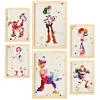 POSTER Set Mit 6 Spielzeuggeschichte Größe A3 & A4 Rahmen aus hellem Holz - Beige, Papier (29.7/1cm) - Nacnic