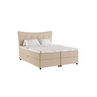 BOXBETT Nevada 160 x 200 cm Doppelbett mit hochwertiger Bonell-Matratze und Topper - Dunkelgrau - Dunkelgrau, Holz (160/200cm) - Homesy