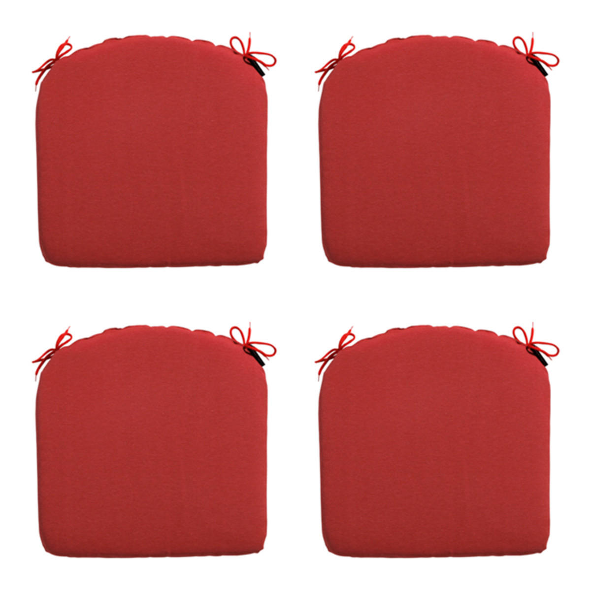 SITZKISSEN Panama 46/48 cm 4er-Set - Rot, Textil (48/4/46cm) - Madison