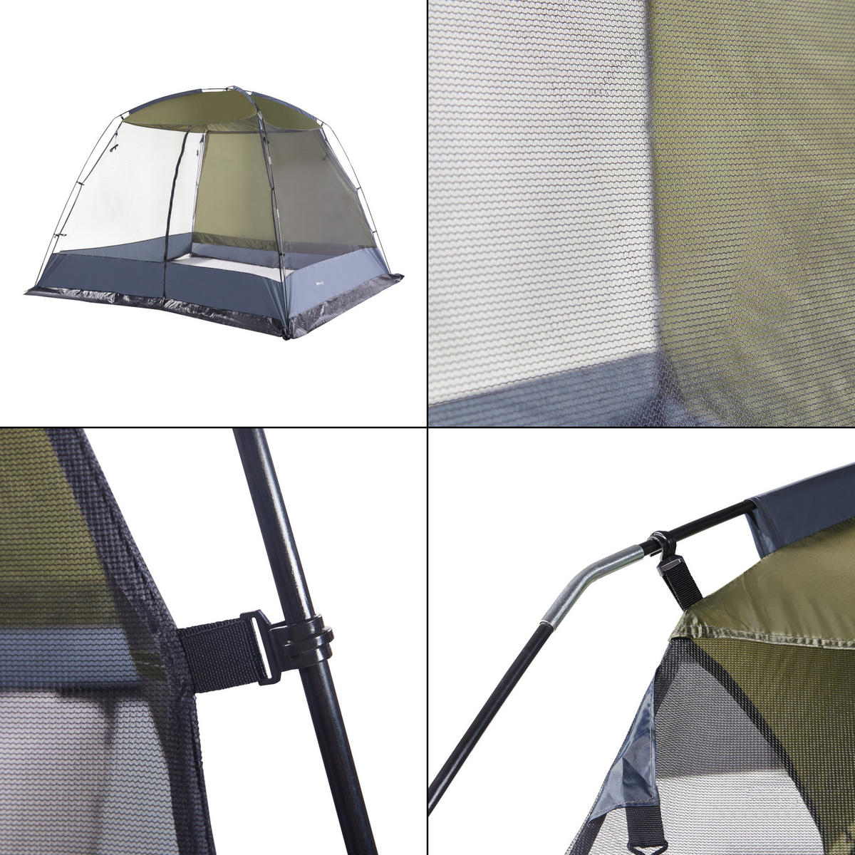 NETZPAVILLON Beekdaelen - Grün, Textil (305/213/305cm) - pro.tec