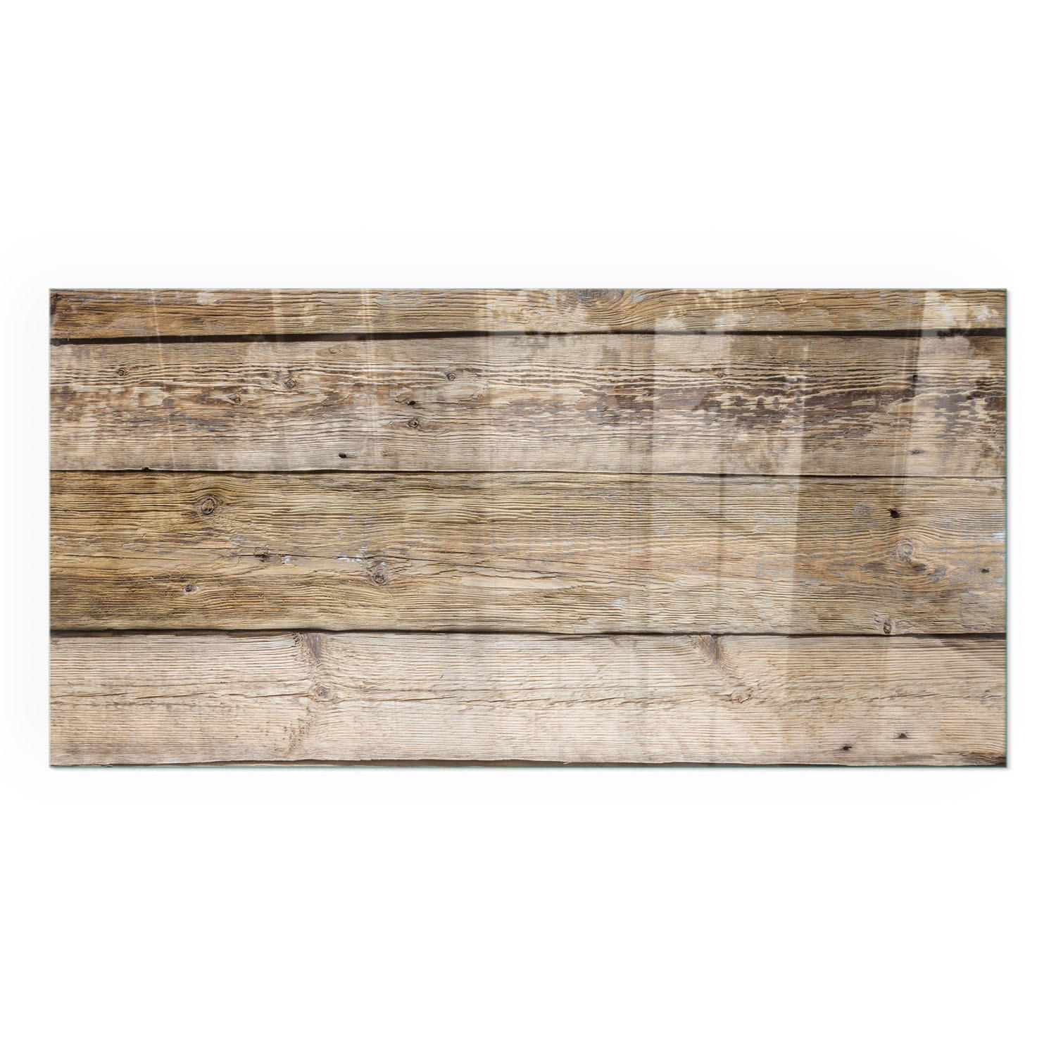 GLASPLATTE für Kamin 100x50 cm - Beige, Glas (100/50/0.4cm) - TULUP