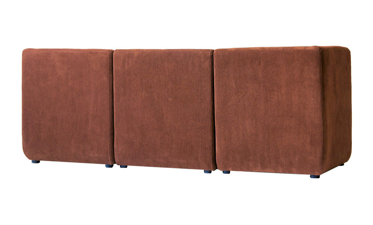 SOFA Samt Terracotta - Terracotta, Textil (180/68/60cm) - Nordlys