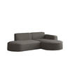 ECKSOFA Modena Studio, Stoff Quelle, Graphit Rechts - Graphitfarben, Holz (236/165cm) - Kaiser Möbel