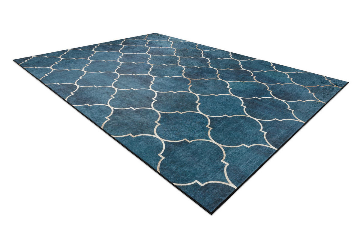 TEPPICH Andre 80/150 cm - Blau, Textil (80/150cm) - rugsX