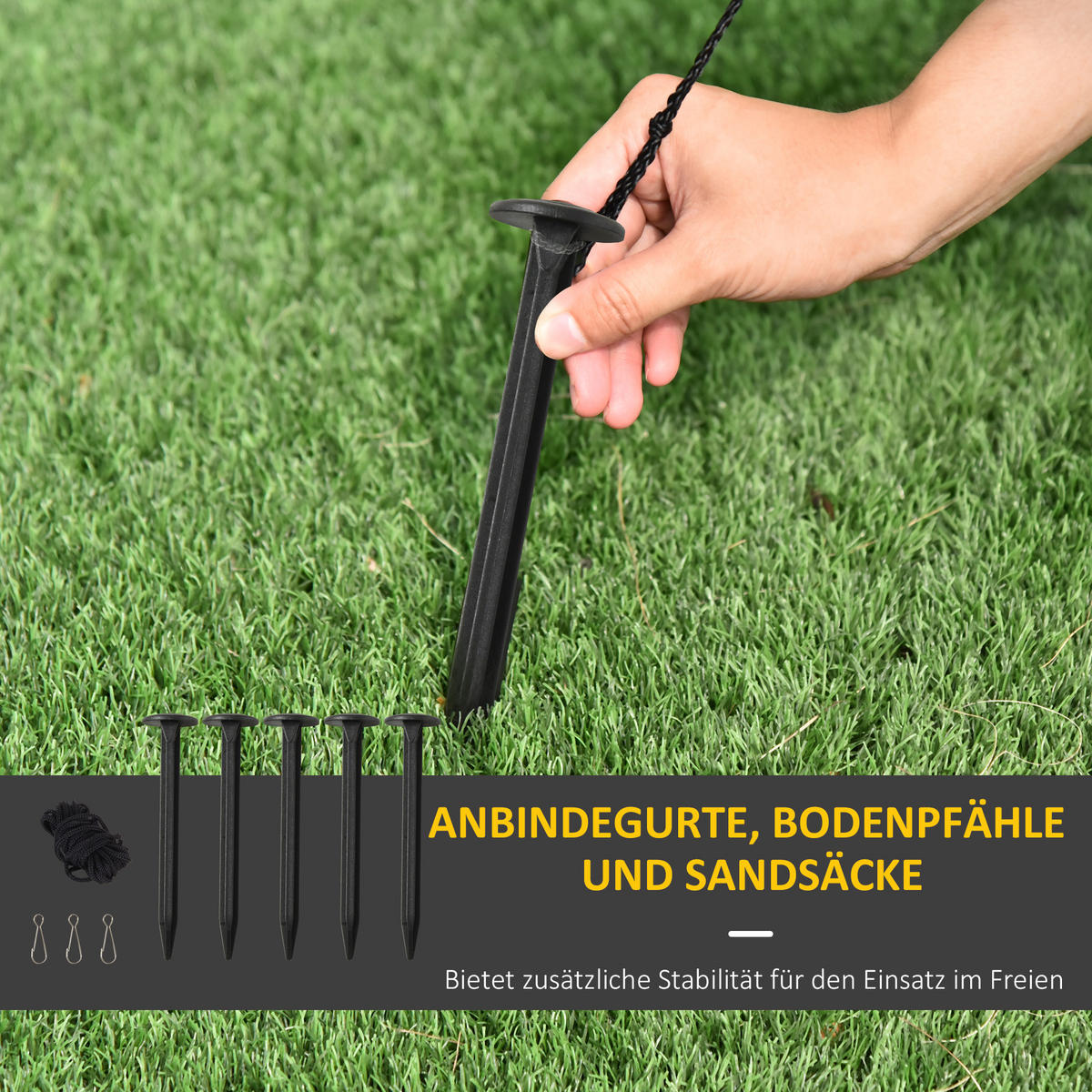 HALLOWEENDEKO DE-42118 2,7 m aufblasbarer Spukbaum mit LED - Braun, Kunststoff (156/274/107cm) - ComfortXL