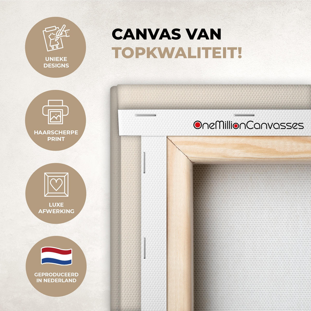 LEINWANDBILD Pflanze - Beige - Japanisch 40x60 cm - Schwarz, Textil (40/60cm) - MuchoWow