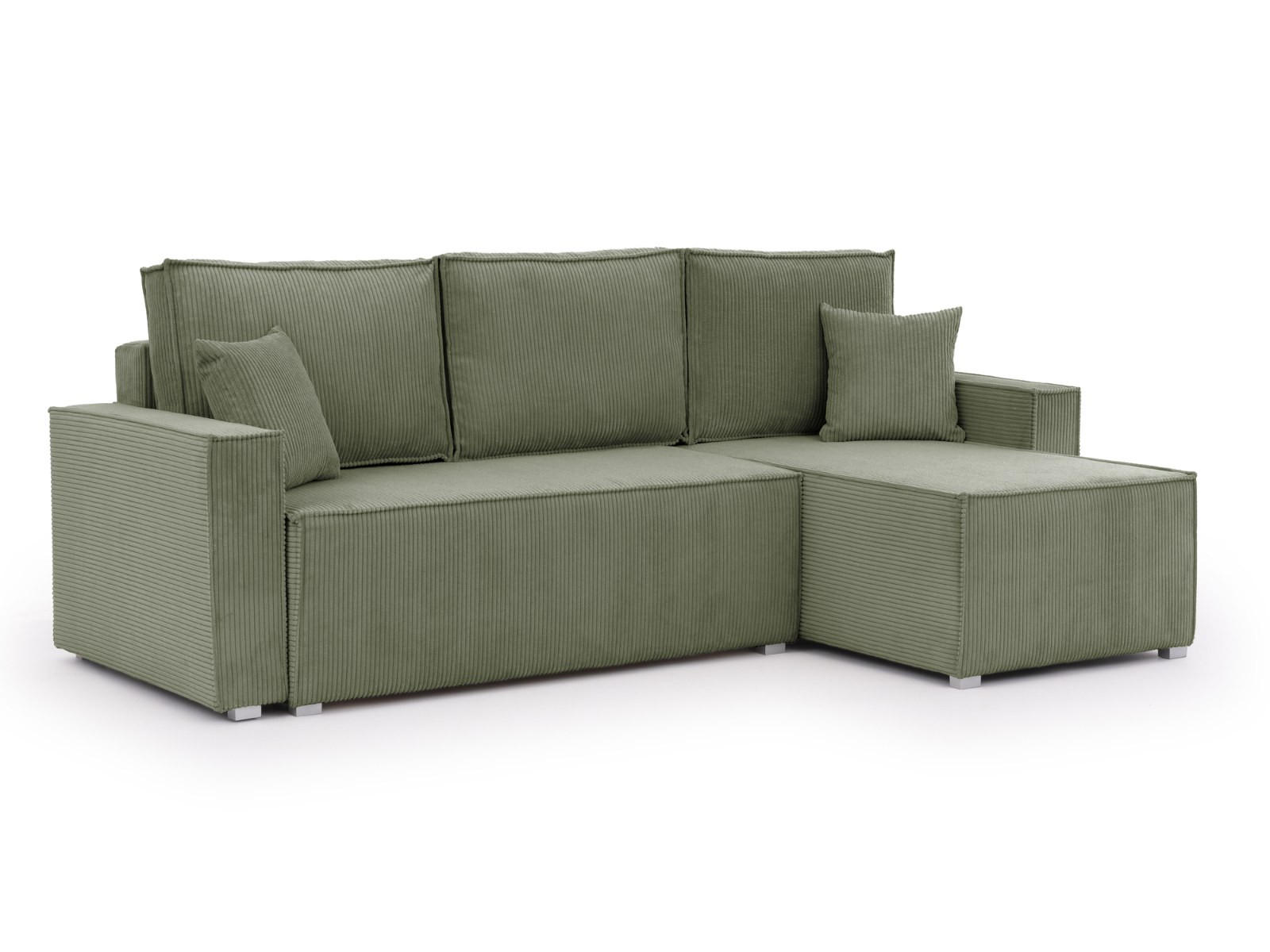 S-Style Ecksofa Grün 237x148 cm