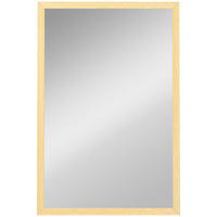 RECHTECKIG Spiegel Dekorativ 40 x 60 cm - Naturfarben, Holzwerkstoff (2/60/40cm) - HOMCOM