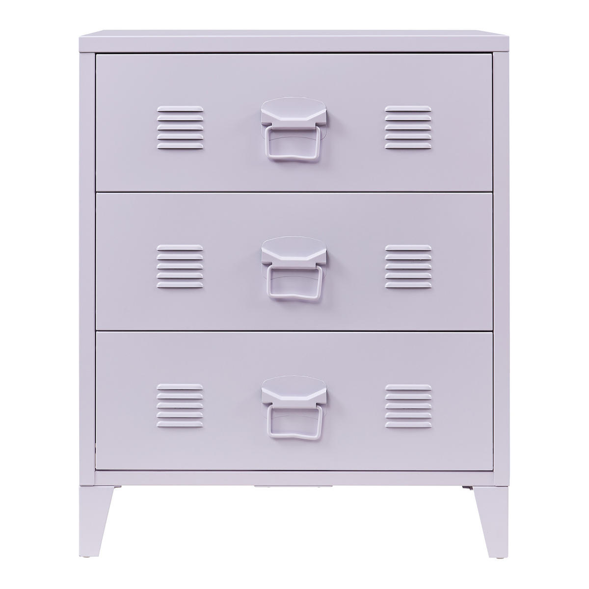 METALLSCHRANK Hämeenlinna - Lila, Metall (60/72/40cm) - [en.casa]