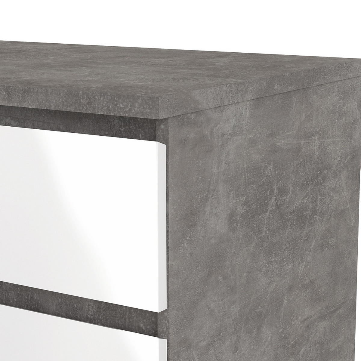 SIDEBOARD Beton Dekor - Grau, Holzwerkstoff (154/70/50cm) - ebuy24