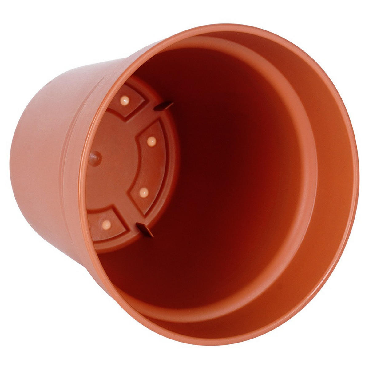 GARTENTOPF-SET Kunststoff 3 Stk. 13 cm Terracotta - Terracotta, Kunststoff (12cm) - ProGarden