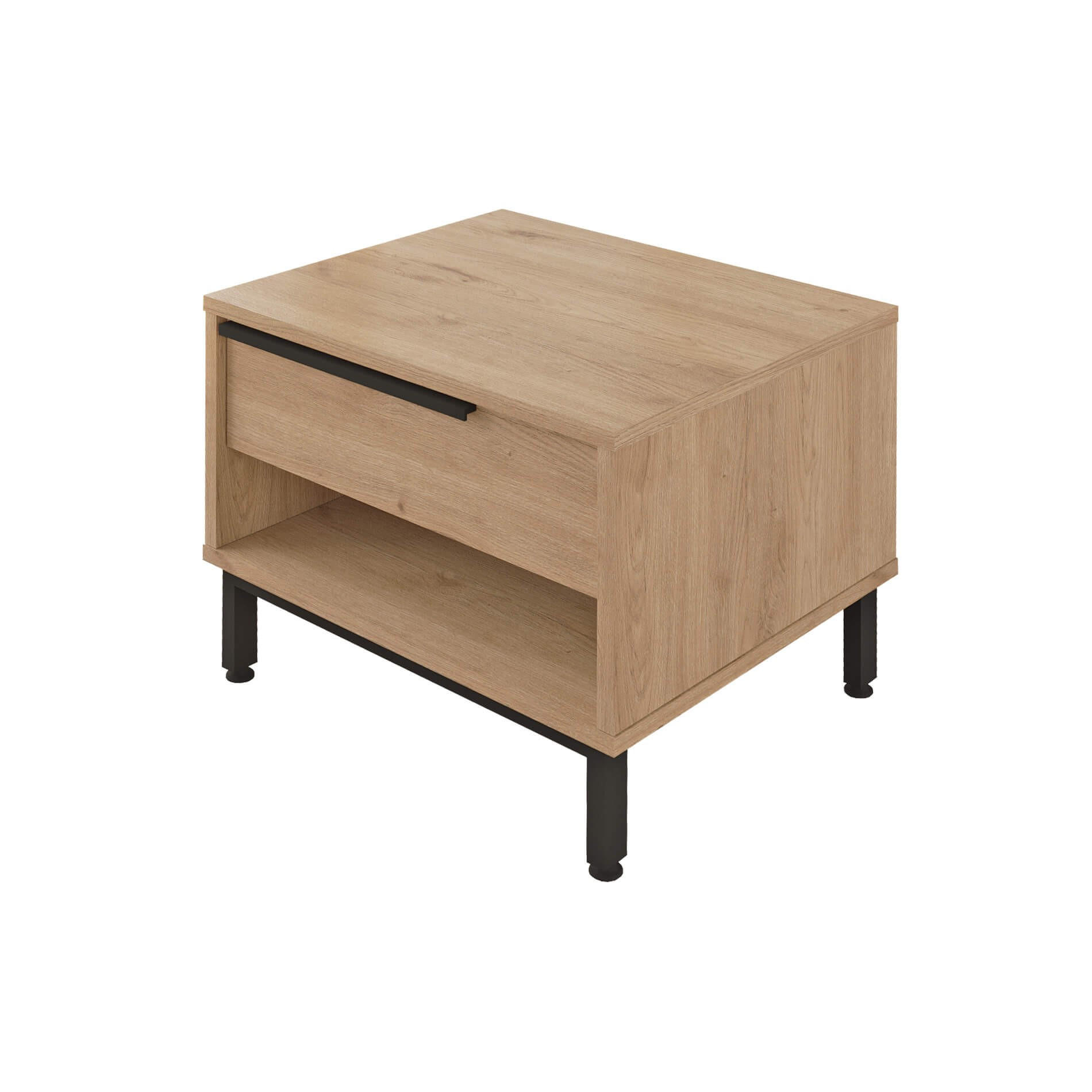 Mobili Rebecca Nachttisch Braun 42.5x53.5x44.5 cm